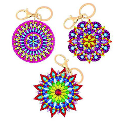 Crystal Art Mandalas, Keyring Diamond Painting Kit