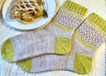 Lattice Topped Socks