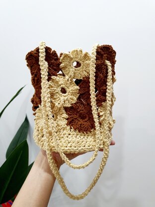 Amberweave Bloom Bucket Bag Crochet Pattern - Digital Download