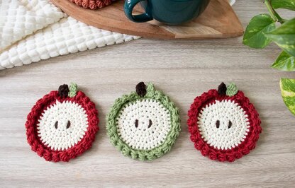 Pumpkin and Apple Coasters