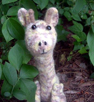 Knitted/Felted Giraffe