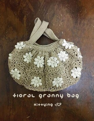 Floral Granny Square Handbag