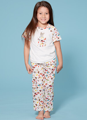 McCall's Children's/Boys'/Girls' Animal Themed Tops and Pants M7678 - Paper Pattern Size 2-3-4-5 6-