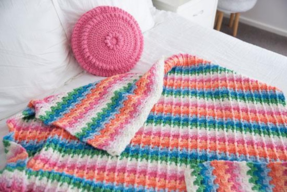 Spiked Granny Rib Stitch Crochet pattern by crochetbyredagape