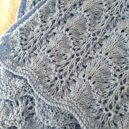 Shells & Lace Baby Blanket