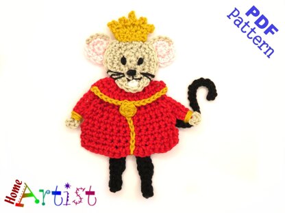 Mouse King Applique