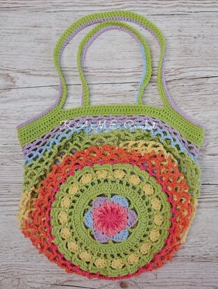 Sakura Market Bag Crochet pattern by K.A.M.E. Crochet | LoveCrafts