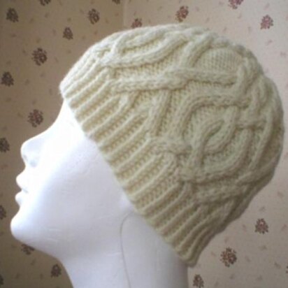 Interlocking Cable Hat - knitting pattern