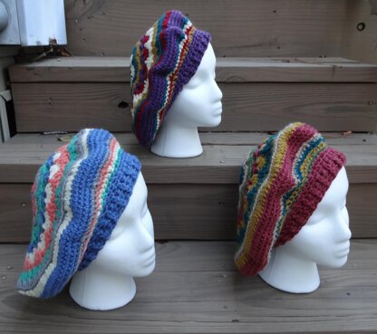 Mandala Style Slouchy Beret