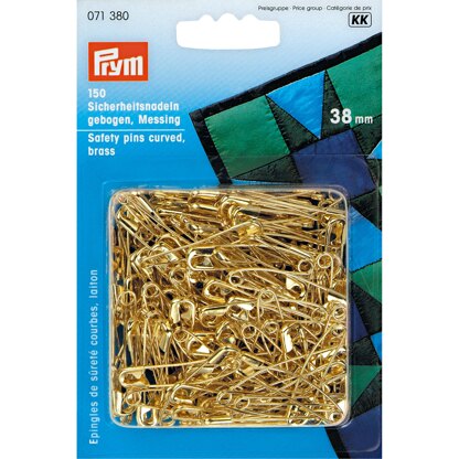 Prym Safety Pins curved No. 2 38mm Gold-Coloured