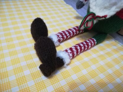 Toy Knitting Patterns Christmas- Knit gnome a cute soft toy a gift for son