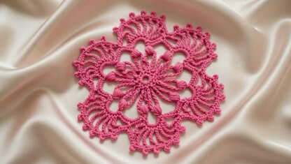Crochet Round Motif Pattern – PDF + Video Tutorial – Circular Crochet Motif