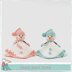 Snow girl and Snowman Comfort Blankets Blankie Lovey Crochet Soft Toys Baby Blanket