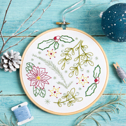 Hawthorn Handmade Winter Walk Contemporary Embroidery Kit - 16cm