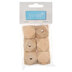 Trimits 6 Piece Wooden Beads: Geo Cut - 30mm