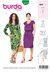 Burda Style Misses' Dress with Pleats at Neckline â€“ Raglan Sleeves B6222 - Paper Pattern, Size 8-18