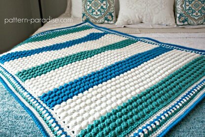 Blue Hawaiian Baby Blanket