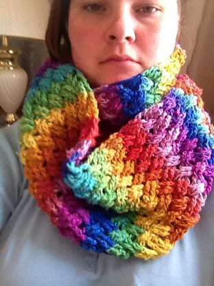 Diagonal Weave Infinity Scarf or Cowl