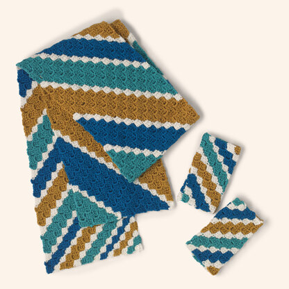 Tivoli Crochet Accessory Set in Main Street Yarns Shiny + Soft ...