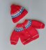 18in doll Fair Isle cardigan and hat