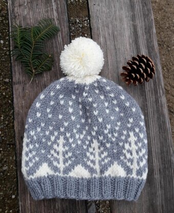 Snowy Trees Hat