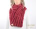 Zoe Crochet Button Scarf #803