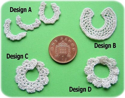 1:12th scale Ladies collar and cuff sets