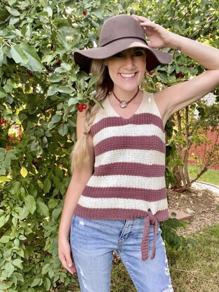 Red Rocks Textured Tie Tank