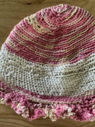 Strawberries and cream hat by Ellie