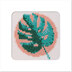 Stitchfinity Monstera Mini Card Cross Stitch Kit - 13cm x 13cm
