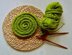 Placemat or Coaster. An I-cord Pattern in Patons Fab DK