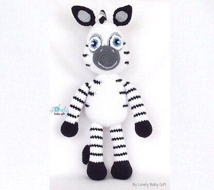 Zebra Stuffed Toy Crochet Pattern