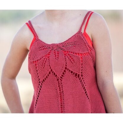 691 Rose Sorbet Tank - Top Knitting Pattern for Women in Valley Yarns Longmeadow