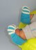 Baby Simple Stripe Granny Slippers