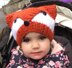 Knitting pattern fox hat for adult and child #494