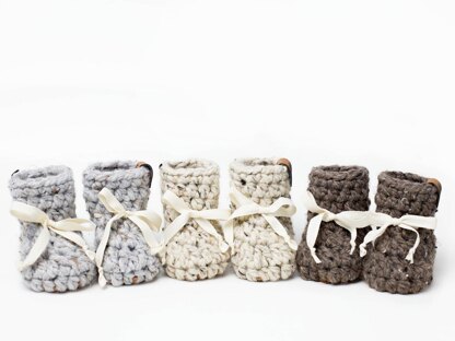 Baby Booties Leather Sheepskin