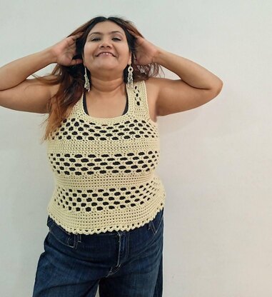 Honeycomb Tank Top Crochet Pattern