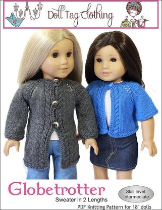 Globetrotter Sweater for 18 inch Dolls