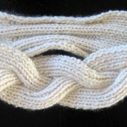 Braided Cashmere Headband 110 - knitting pattern