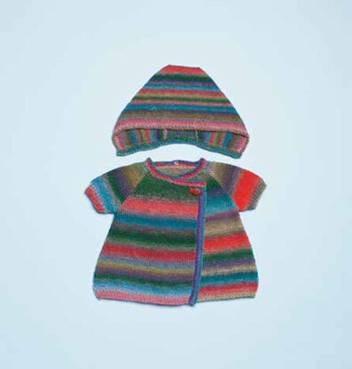 Wickeljacke Mit Kapuze in Lang Yarns Mille Colori Baby