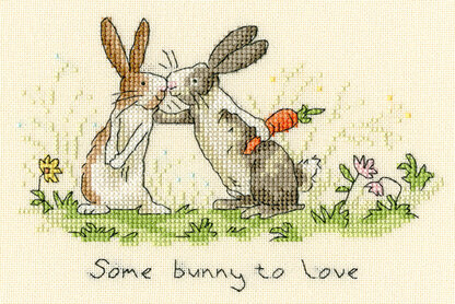 Bothy Threads Some Bunny to Love by Anita Jeram Cross Stitch Kit - 18cm x 12cm