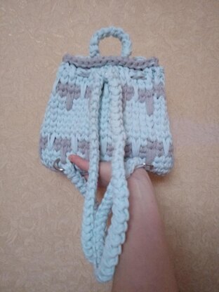 T-shirt yarn Backpack for girl or woman