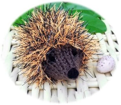 Knitting Patterns for Easter Hedgehog Toy & Choc Egg Cover