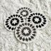 Scandi Snowflake Crochet Coaster