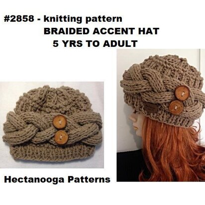 2858- BRAIDED ACCENT HAT