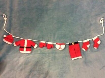 Father Christmas Washing Line Garland