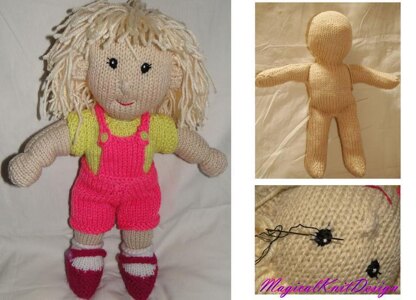 Patatina doll knitting pattern