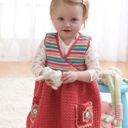 Jumper Dress in Bernat Softee Baby Solids