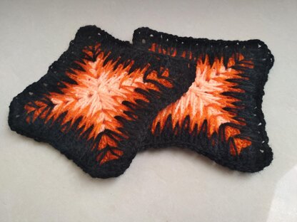 The Lava Mosaic Square - Crochet