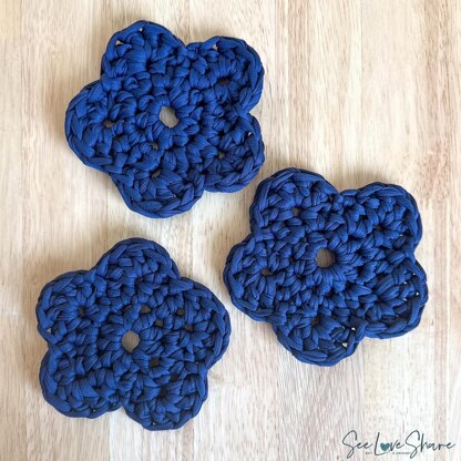 Flower Coaster & Trivet Set